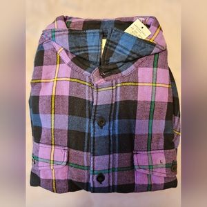 American eagle flannel shirt L NWT